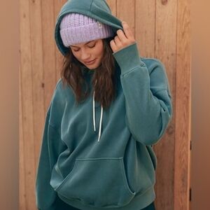 Aerie Teal Cloud Hoodie Size M